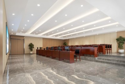 现代会议室3D模型下载